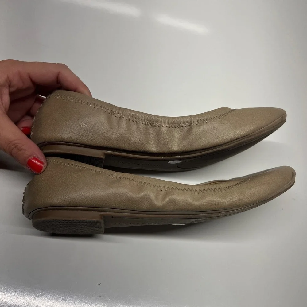 Lucky Brand Erin Women's Size 6.5 EU 37 Brown Ballet‎ Flats Shoes
